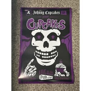 Rare Johnny Cupcakes Friend Club Misfits Fiend Spoof‎ Poster 24”x36”